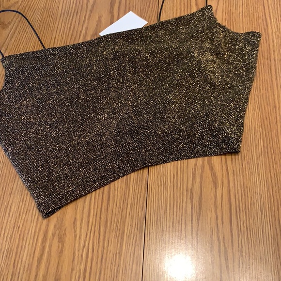 H & M Divided Sparkle Cropped Cami,  juniors L. - Picture 3 of 8